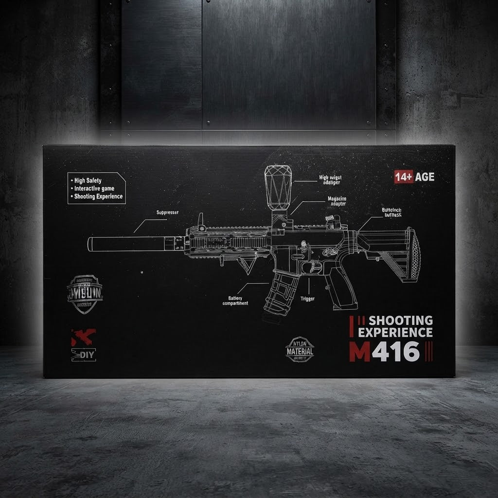 Electric M416 Gel Blaster with Smoke & Light - Toy Weapons - Toy Lane