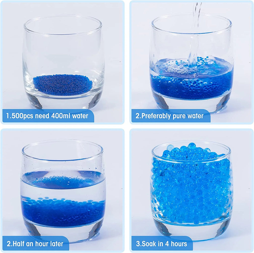 500Pcs Crystal Water Gel Beads Refill Pack