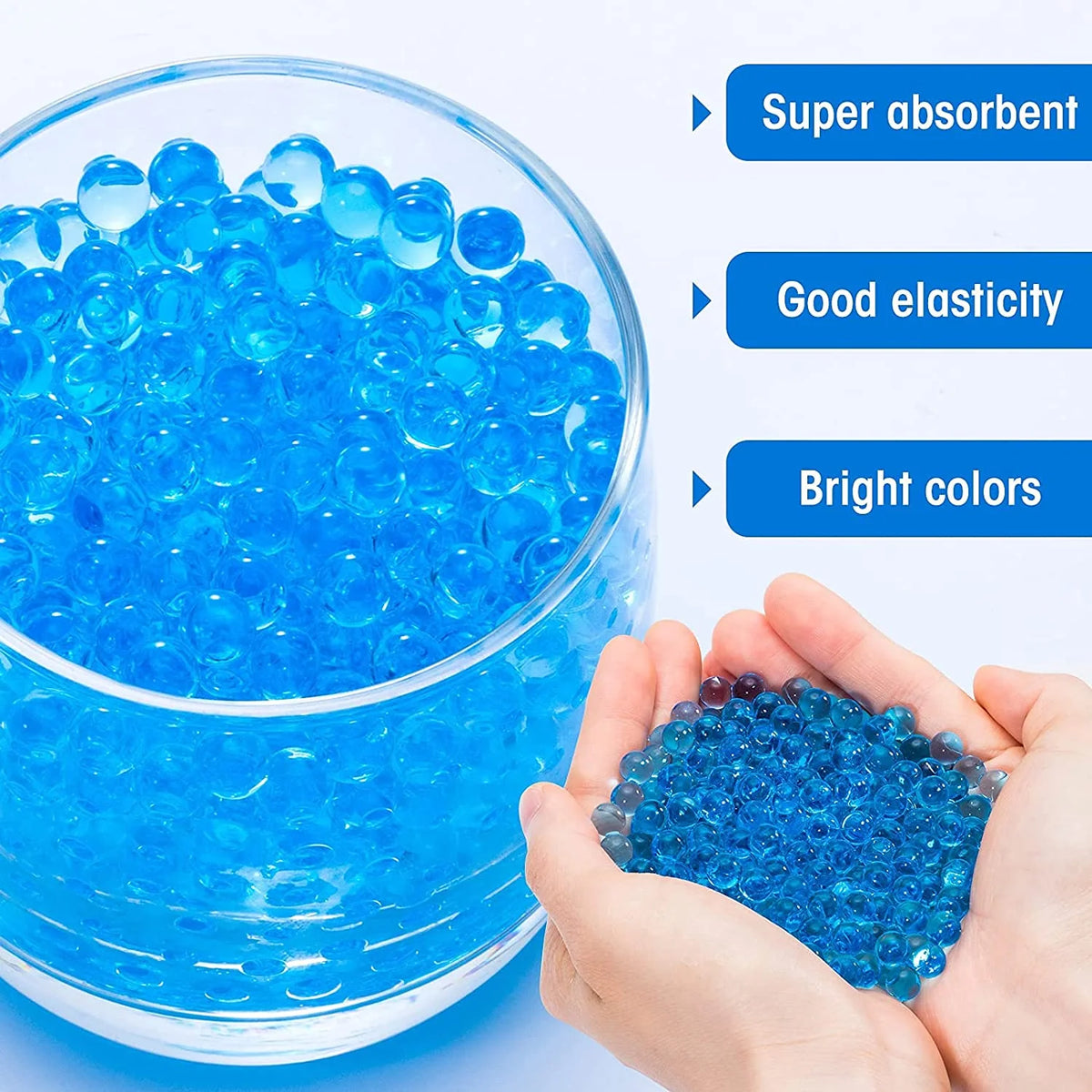 500Pcs Crystal Water Gel Beads Refill Pack