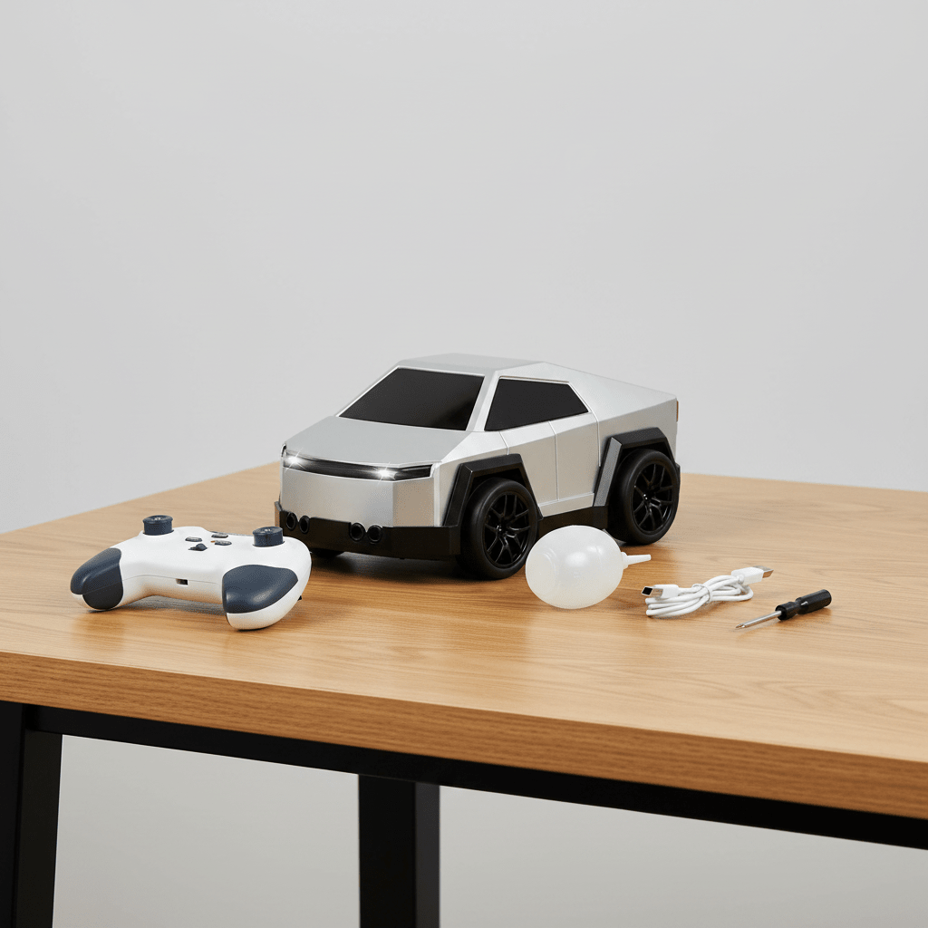 2.4GHz RC Tesla Drift Car with Induction Control & Spray - Remote Control - Toy Lane