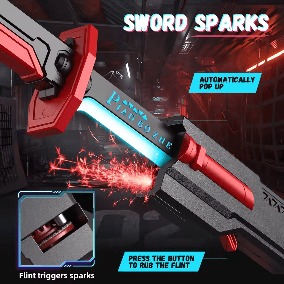 Rechargeable Multi-Color Battle Sword with Smoke & Lights - Toy Weapons - Toy Lane