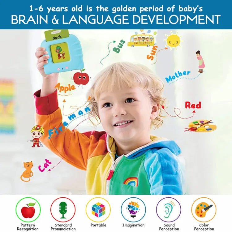 Rechargeable Talking Flash Card Reader for Toddlers - Educational Toys - Toy Lane