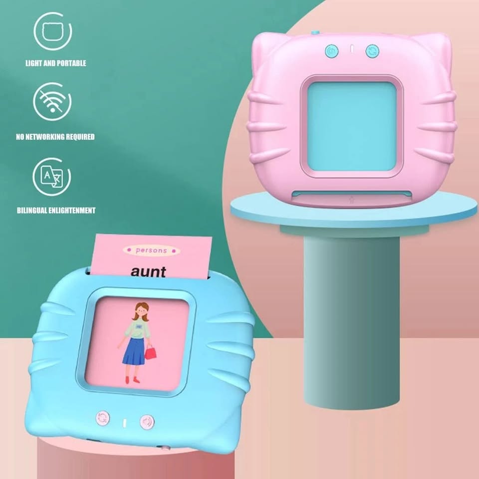 Rechargeable Talking Flash Card Reader for Toddlers - Educational Toys - Toy Lane