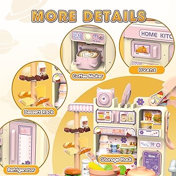 Pretend Play Kids Mini Dream Kitchen Set