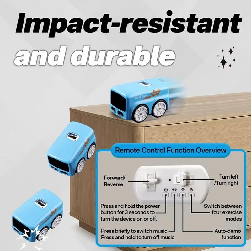 2.4GHz 5-in-1 Smart Mini RC Bus with Induction Control - Remote Control - Toy Lane
