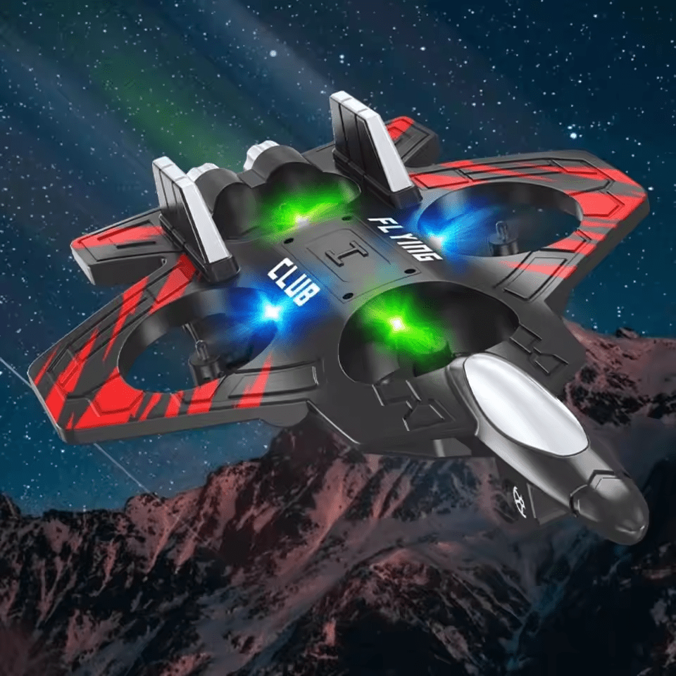 2.4GHz RC Fighter Jet with Headless Mode & LED Lights - Remote Control - Toy Lane