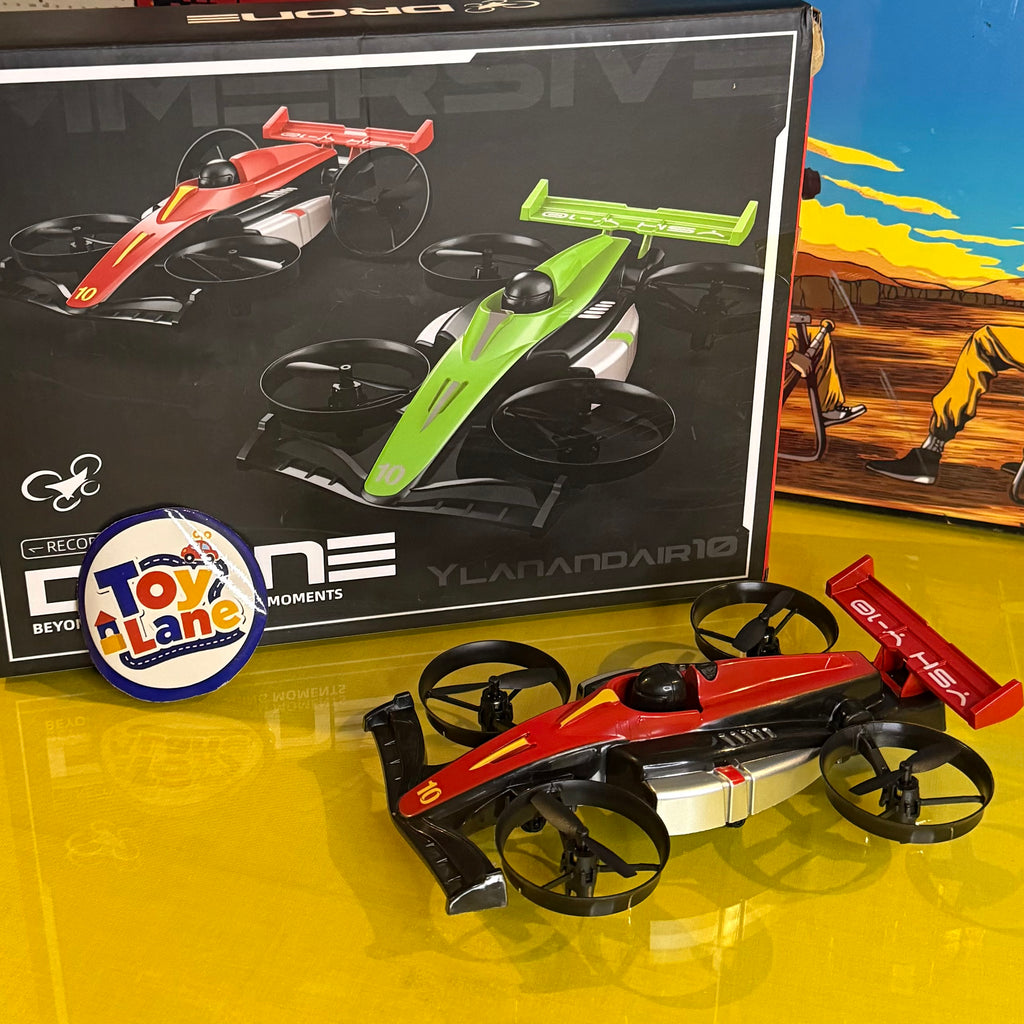 2-in-1 RC Flying F1 Car Land & Air