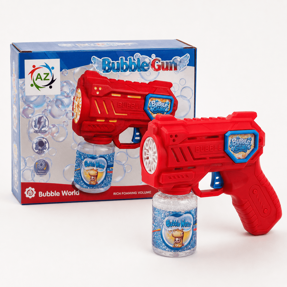 Electric Bubble Gun with Colorful LED Lights - Bubble Guns - Toy Lane