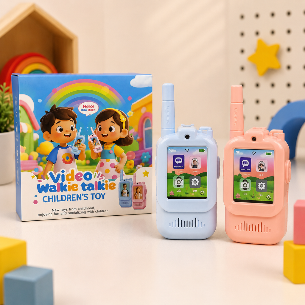 2Pcs Rechargeable Kids Video Walkie Talkie Set - Kids Walkie Talkies - Toy Lane