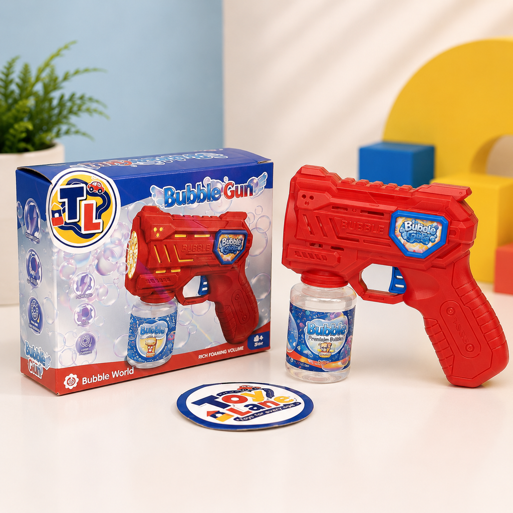 Electric Bubble Gun with Colorful LED Lights
