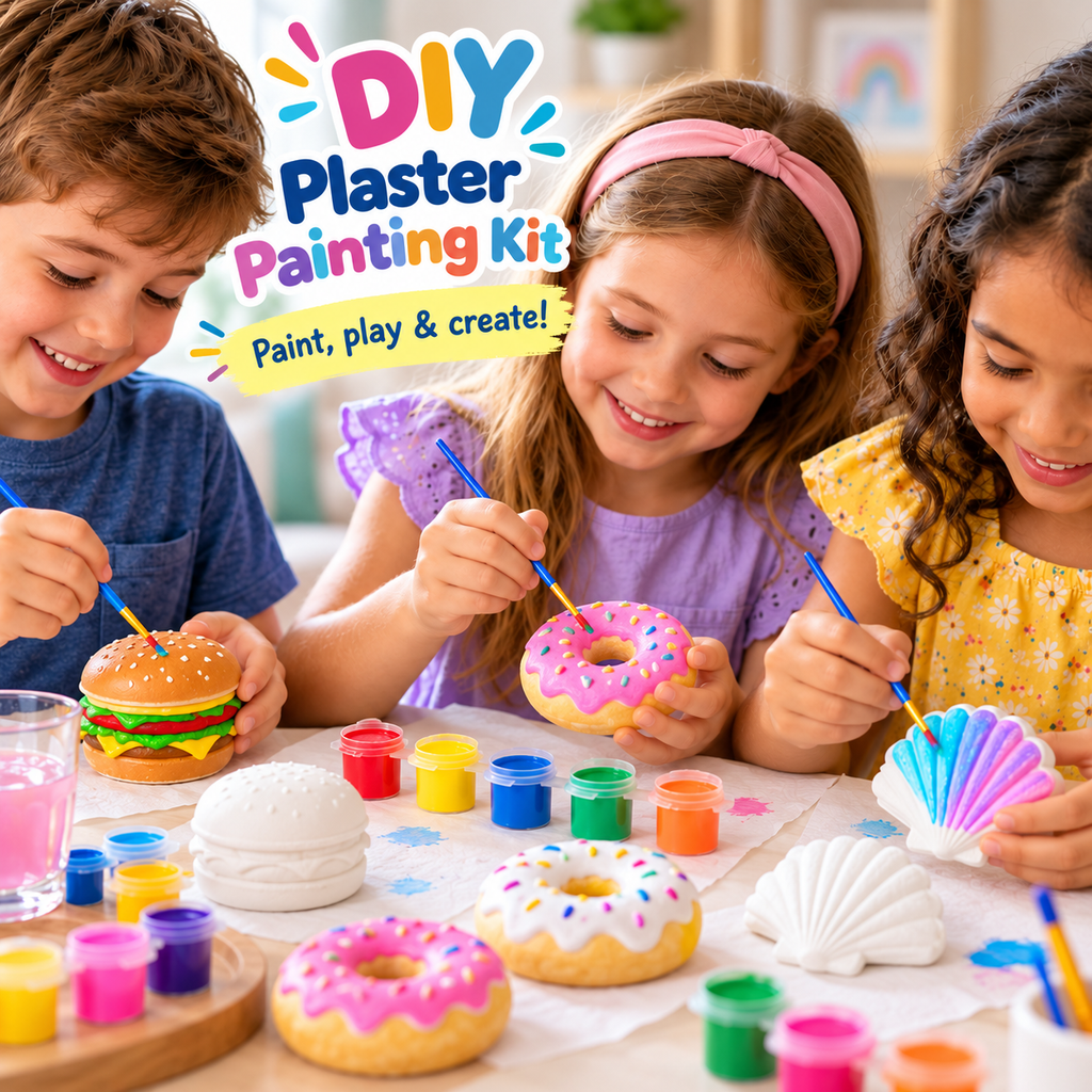 DIY Plaster Painting Kit for Kids – Assorted Shapes