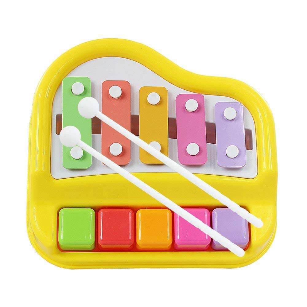 2-in-1 Piano Xylophone Toy with Colorful Keys