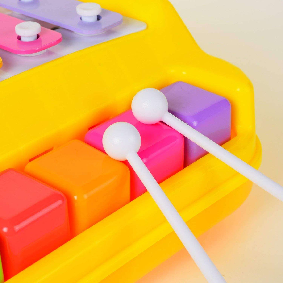2-in-1 Piano Xylophone Toy with Colorful Keys