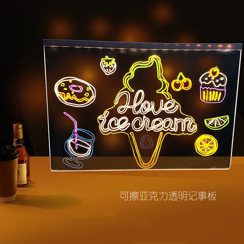 LED Acrylic Illuminated Magic Board With 7 Colors