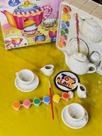 9Pcs Ceramic Tea Party Set for Painting