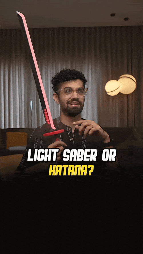 Rechargeable Multi-Color Battle Sword with Smoke & Lights