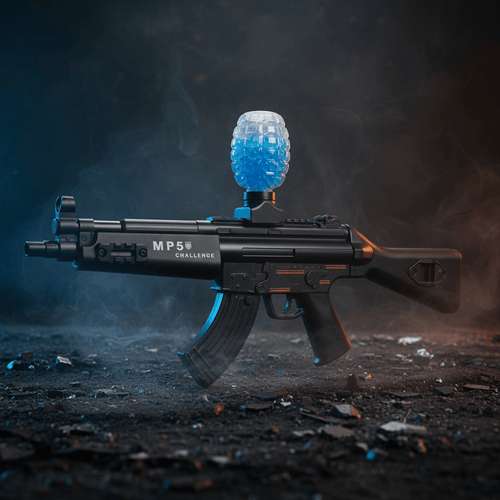 Rechargeable MP5-Style Gel Blaster with Smoke-Effect Muffler - Toy Weapons - Toy Lane