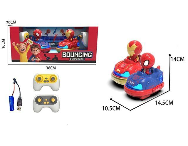 2Pcs RC Bumper Cars with Collision Ejection - Remote Control - Toy Lane